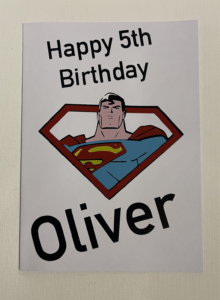 Superman Birthday Card