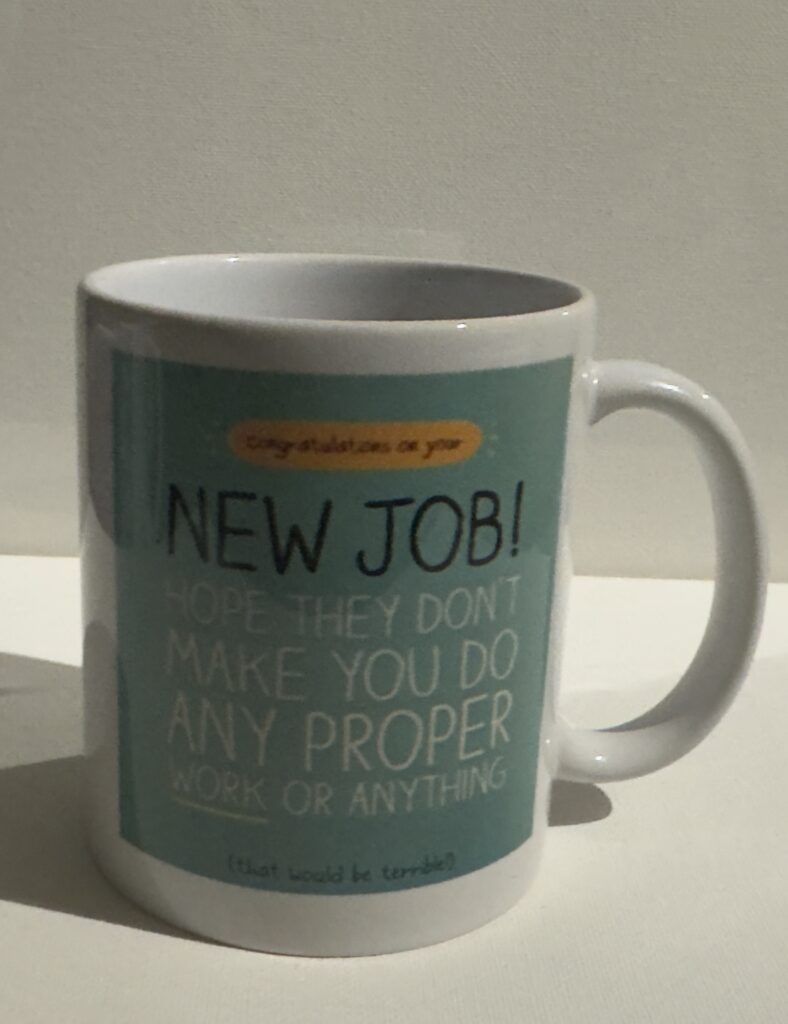 Why Choose Our Custom New Job Mug Services? Personalized Designs: Tailor your mug with inspiring quotes, the recipient’s name, job title, or a special message that reflects their new professional journey. Add company logos or symbols for a truly customized touch. High-Quality Materials: Our mugs are crafted from premium ceramic, featuring vibrant and durable prints that are both microwave and dishwasher safe, ensuring your design looks great over time. Motivational Themes: Choose from a variety of design options, whether it’s a sleek, professional look or a fun, motivational style that will brighten up any desk. Easy Customization: Use our simple online design tool to create and order your custom new job mug. Preview your design to ensure it’s exactly how you envisioned before finalizing your purchase. Fast Production & Delivery: Enjoy quick production times and reliable shipping, so your custom mug arrives just in time for that first day in the new role or the celebration party.